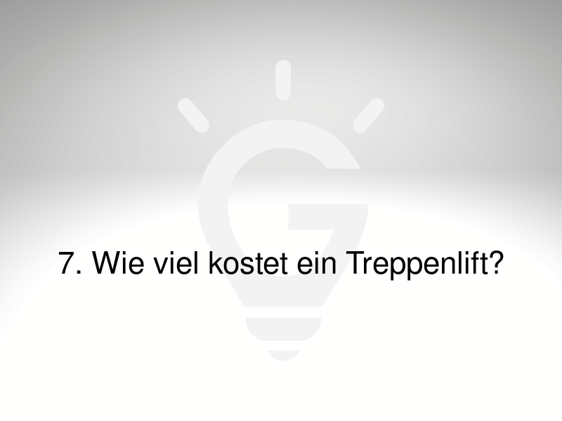 Treppenlift Kosten